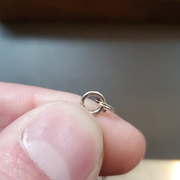 18 Inch Sterling Silver Apricot Agate Stone Necklace - Picture 4 of 6